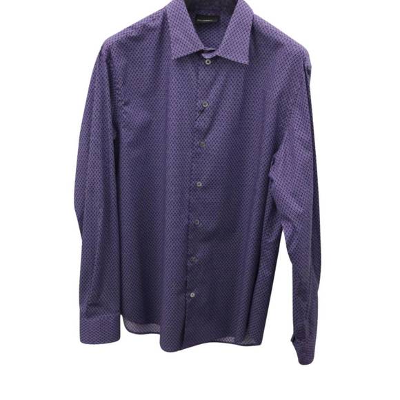 NEW EMPORIO ARMANI button down shirt in purple - Main Image